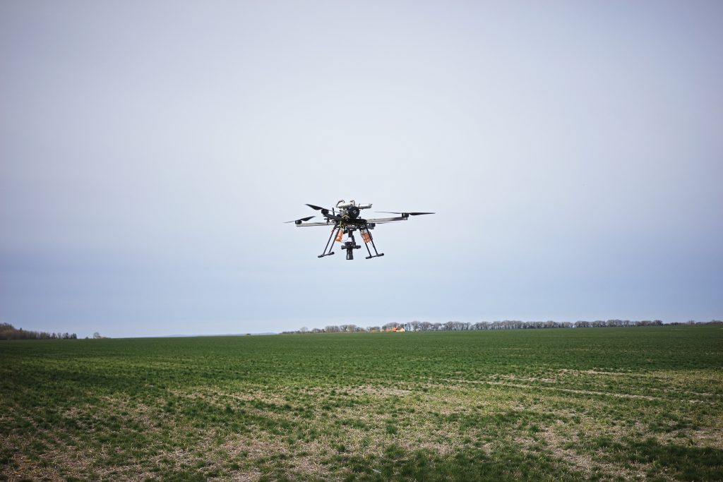 Field work with the long-range drone platform