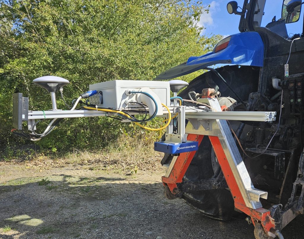 Blink Think camera module mounted on an implement